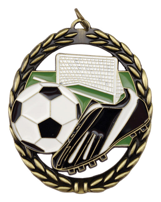 Soccer  Space Medal with Ribbon