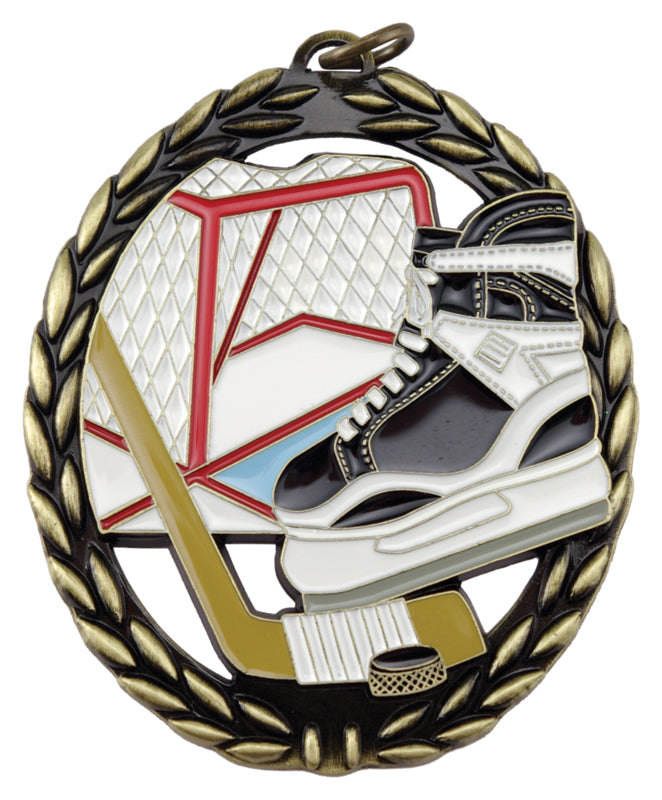 NEGATIVE SPACE HOCKEY MEDAL