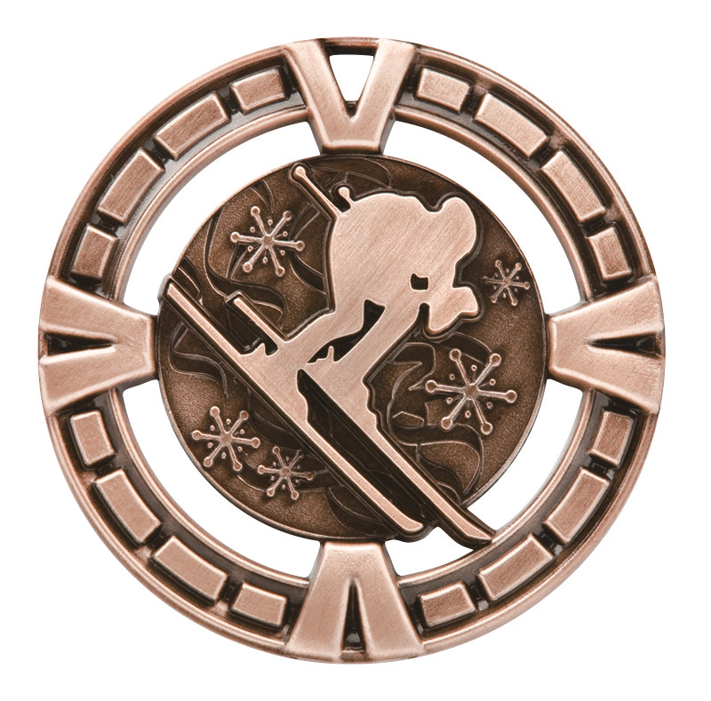 Skiing Medal Varsity Series 2.5″