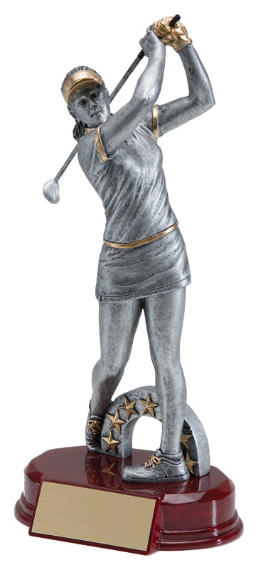 Modern Golf Resin Trophy – Male &amp; Female