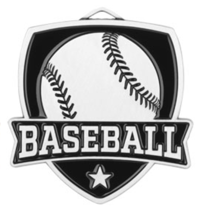 SCULPTURED VARSITY  BASEBALL MEDAL