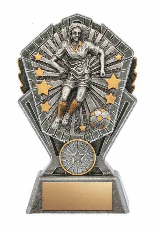 Cosmos Female Soccer Resin Trophy