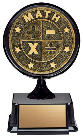 Trophy For Math Apex Math Trophy, 4 1/2″ Holder on Base