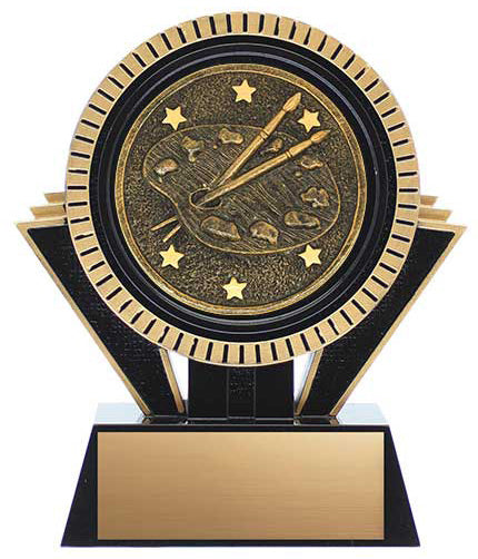 Apex Art Trophy Black and Gold