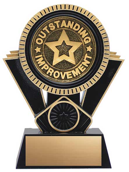 Apex Outstanding Improvement Award, Black and Gold