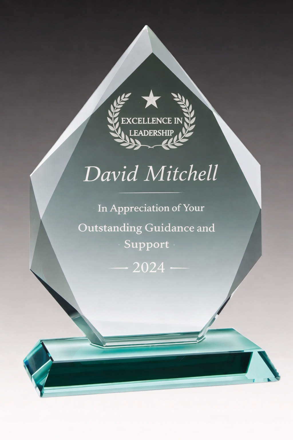 Jade Glass Diamond Shape