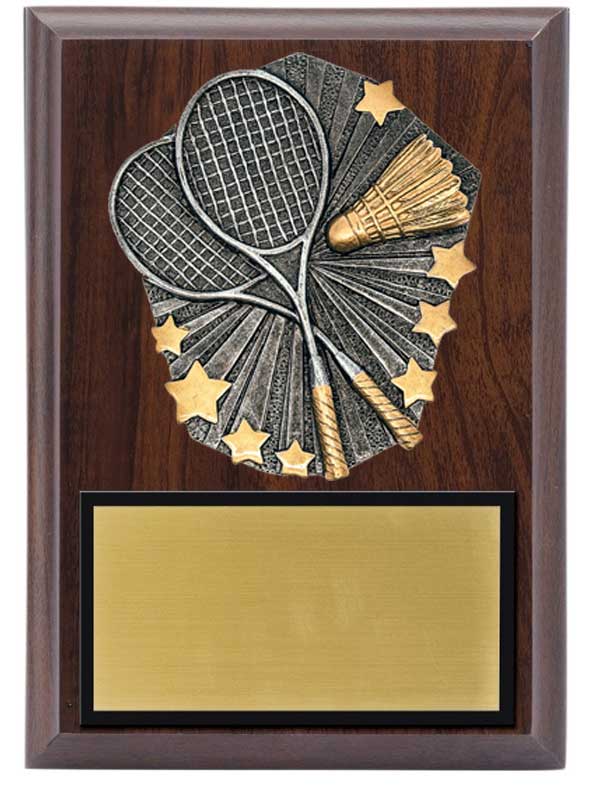 Cosmos Badminton Plaque