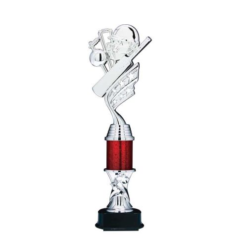 Helix Series Silver Trophy with Stars Column