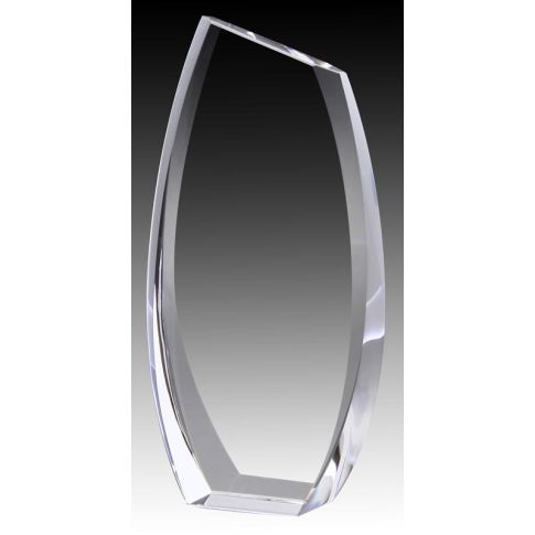 Crystal Slant Edge Award, 8.75"