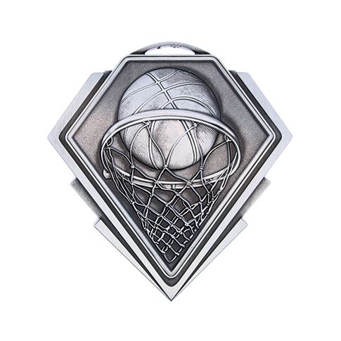 Diamond Series Basketball Medal