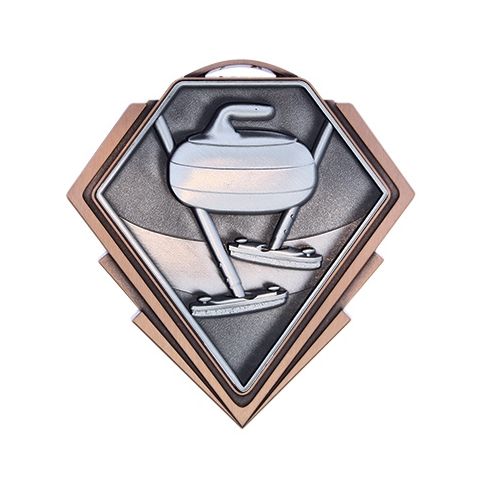 Diamond Series Curling Medal