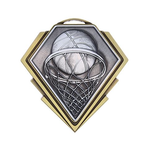 Diamond Series Basketball Medal