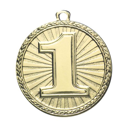 1st place Medal Triumph 2" Dia. Bright Gold