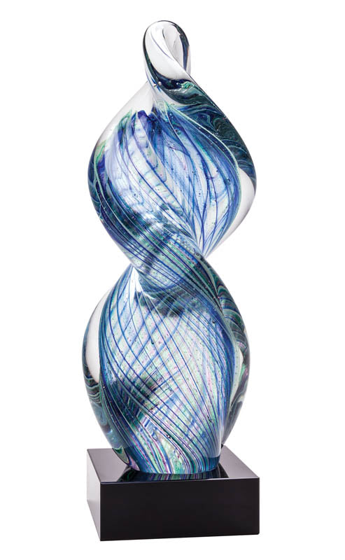 Blue Twist Art Glass