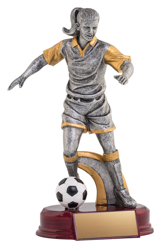Resin Classic Female Soccer Silver/Gold