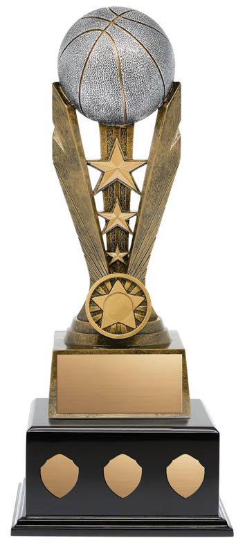 Basketball Zenith Resin on Black Wood