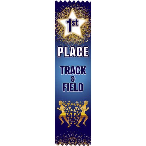 Ribbon Flat Track&Field 8" x 2" Awards