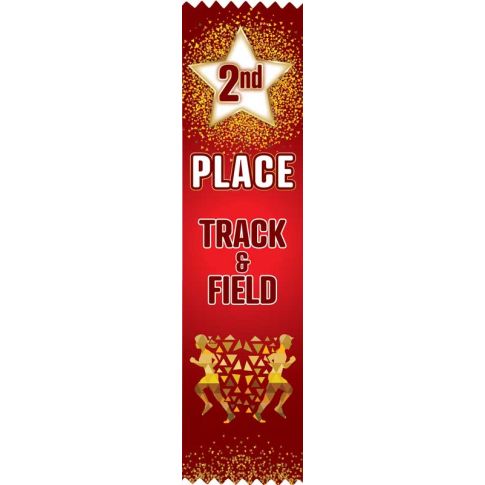 Ribbon Flat Track&Field 8" x 2" Awards