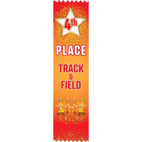 Ribbon Flat Track&Field 8" x 2" Awards