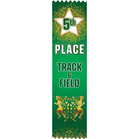 Ribbon Flat Track&Field 8" x 2" Awards