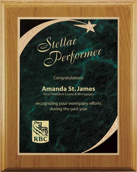 Red Alder wall Plaques with green style