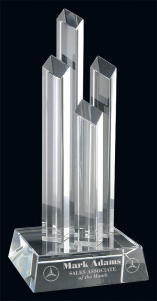 Online Prudential Crystal Award - Best Trophy Shop Canada