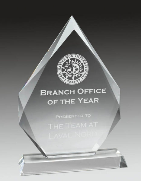 Buy Engraved Regal Series Crystal Arrowhead Awards in Canada