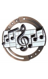 Music Colour Enamel Medal